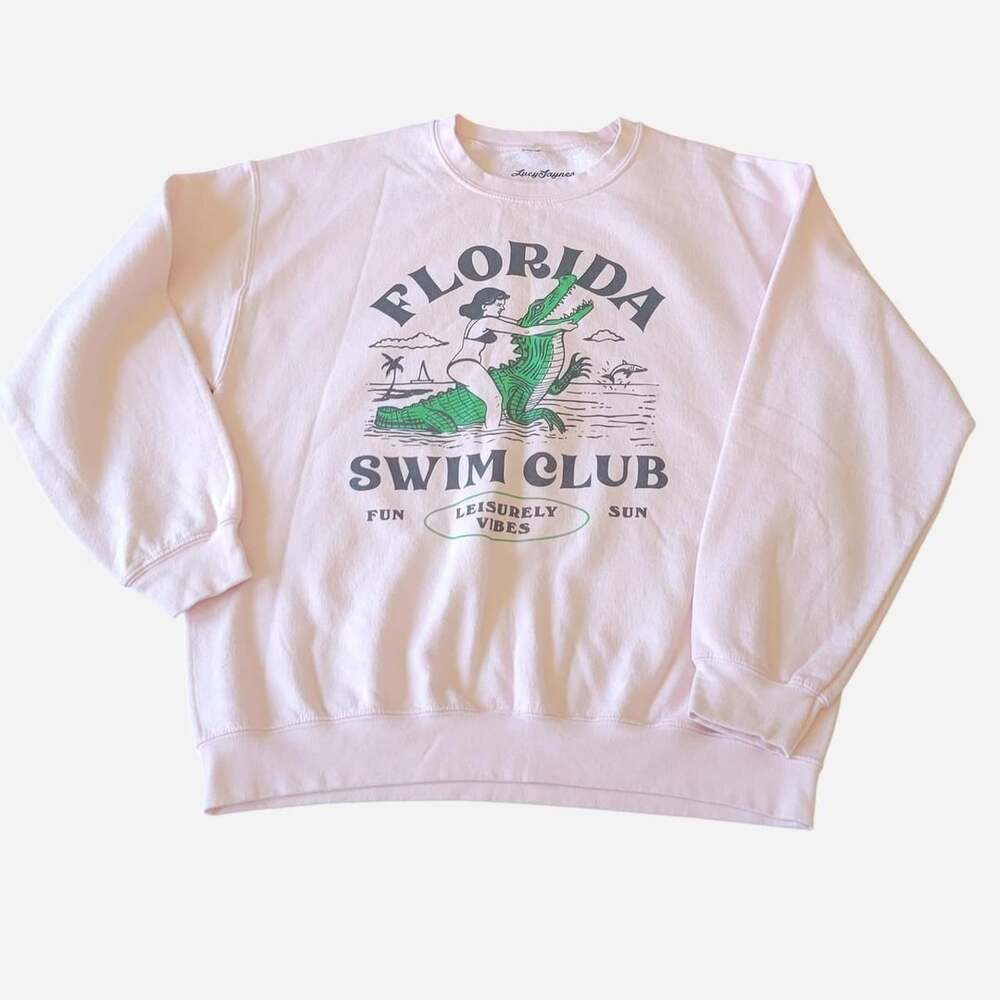 Lucy Jaynes Florida Swim Club Graphic Crewneck Sweatshirt